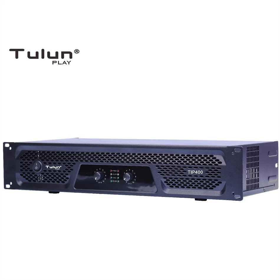 2 channel 400w professional power amplifier crown class d amplifier for party Studio Tulun play TIP400