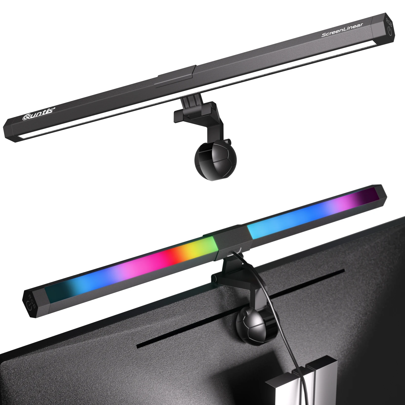 Quntis smart RGB окружающий свет с регулируемой яркостью esport gaming lumiere pour moniteur lamparas de barra LED USB экран монитор световая панель