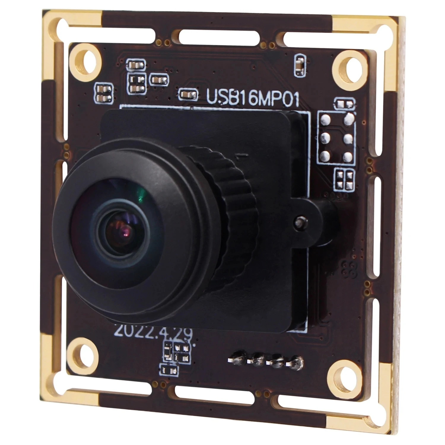 ELP 16MP 180 Degree Fisheye Lens Wide Angle IMX298 Security Industrial USB Camera Module Webcam For Robot ATM Kiosk Machines