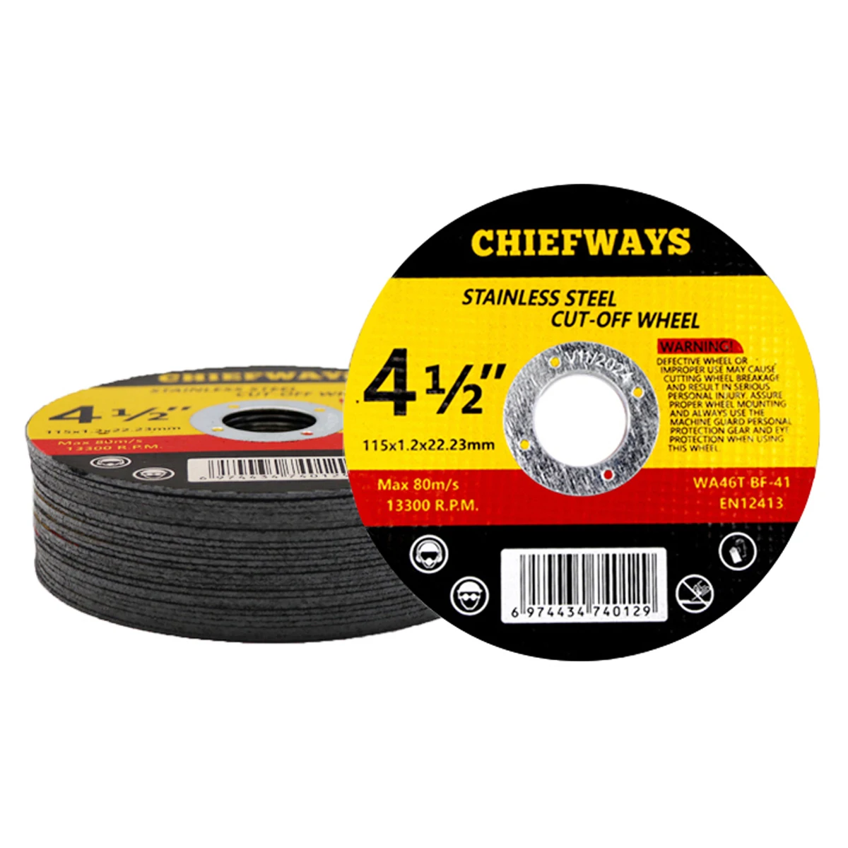 Сверхтонкий отрезной диск Chief Tools 4 5 дюйма для нержавеющей стали 115