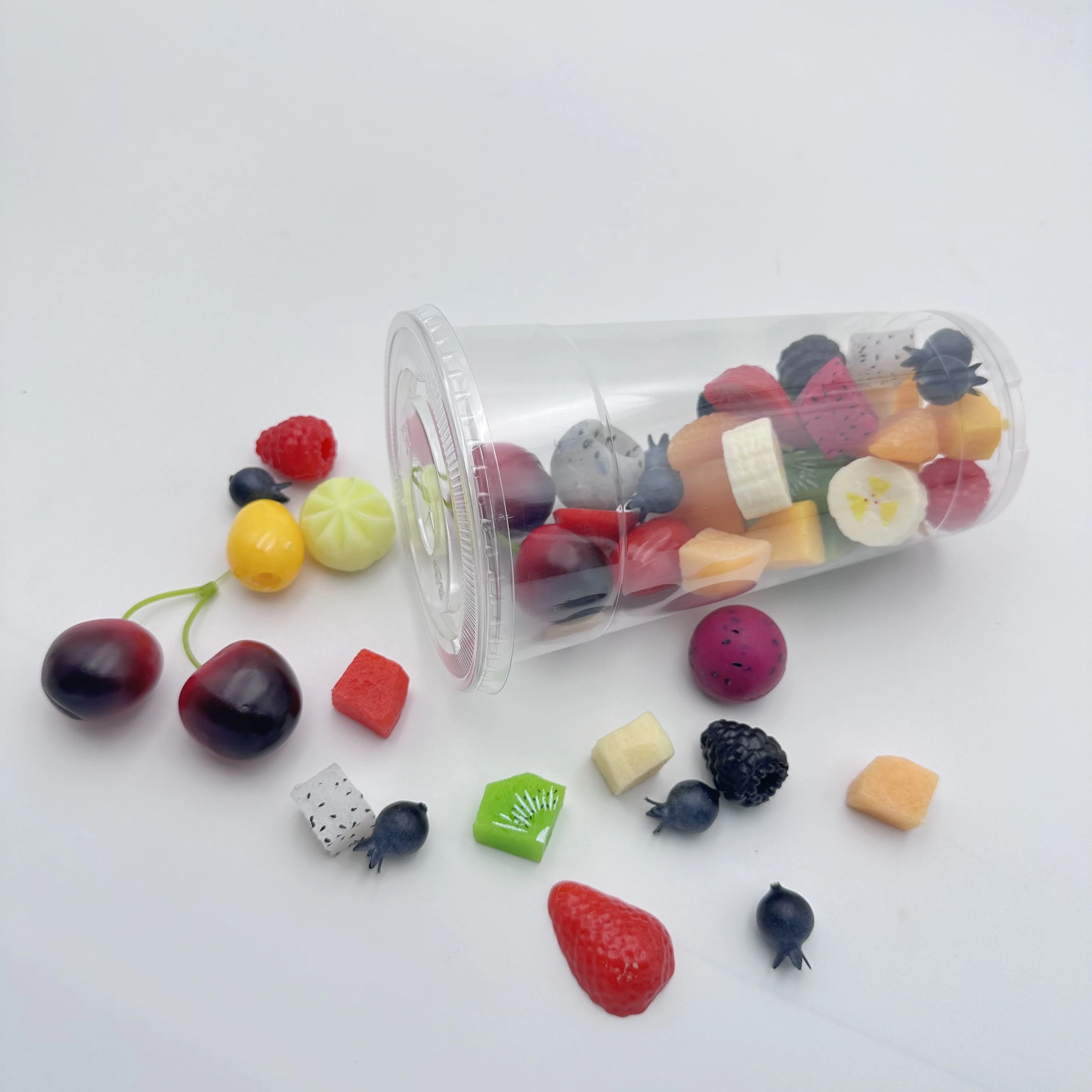 Produce PET personalized plastic cups no minimum 32OZ disposable plastic cups