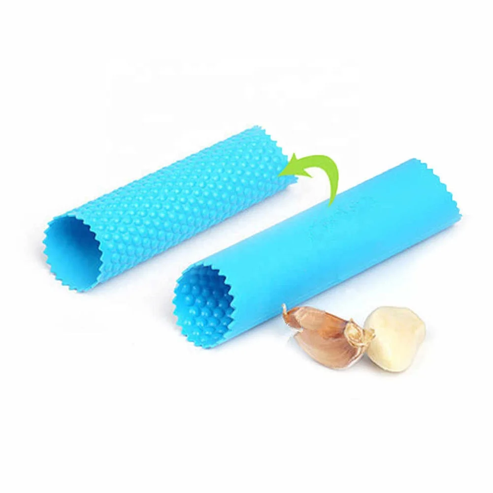 Best Sale Kitchen Practical Tool Soft PVC Silicone Rubber Garlic Press Peeler Opp Bag Fruit & Vegetable Tools Silicone Cloves