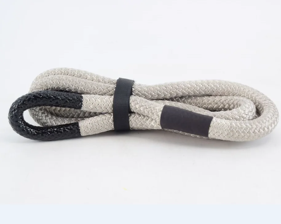 004 1 Inch 20ft 4x4 Off Road Car Snatch Strap Nylon Kinetic Double Braided Recovery Tow Rope For Automotive Emergencies