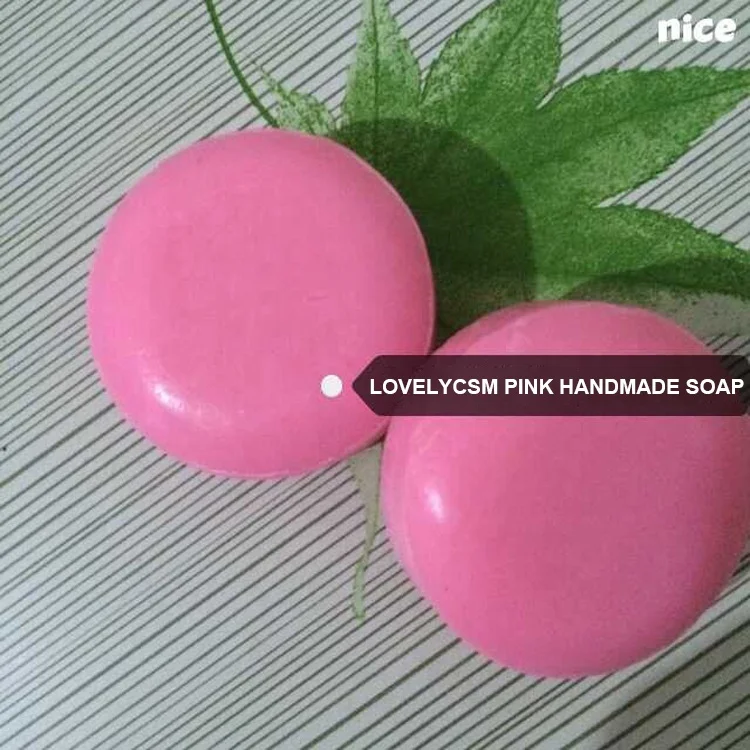 Wholesale OEM Private Label Facial Cleanser Anti Aging Wrinkle Pink Anti Acne Organic 100% Pure Rose Essential Oil Handmade Soap