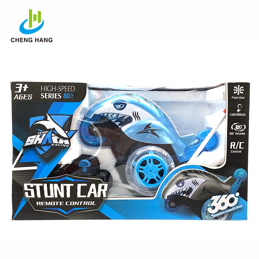 
Kids 4 Channel R/C High Speed Racing Car Toy Remote Control Shark Stunt Car 