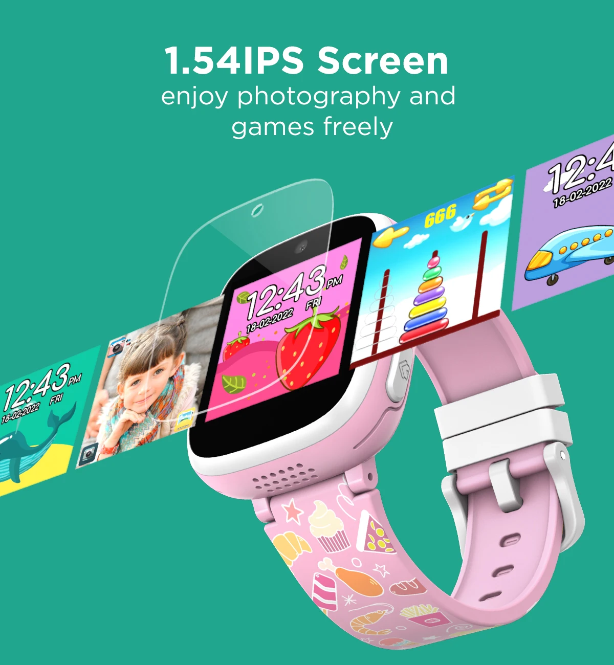 Panic Buying XA18 kid smart watches fashion dualcamera girls and boy smart watch 2022 for girls boy low prices
