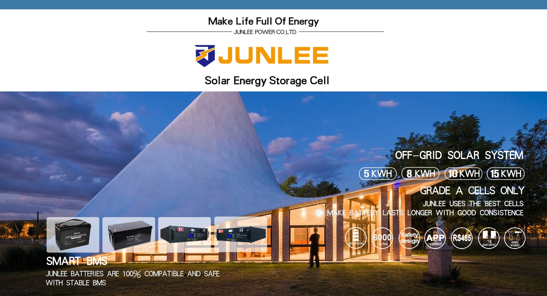 6000 cycle life rechargeable 12v 24v 100ah lithium ion lifepo4  battery for solar power system home/rv/car