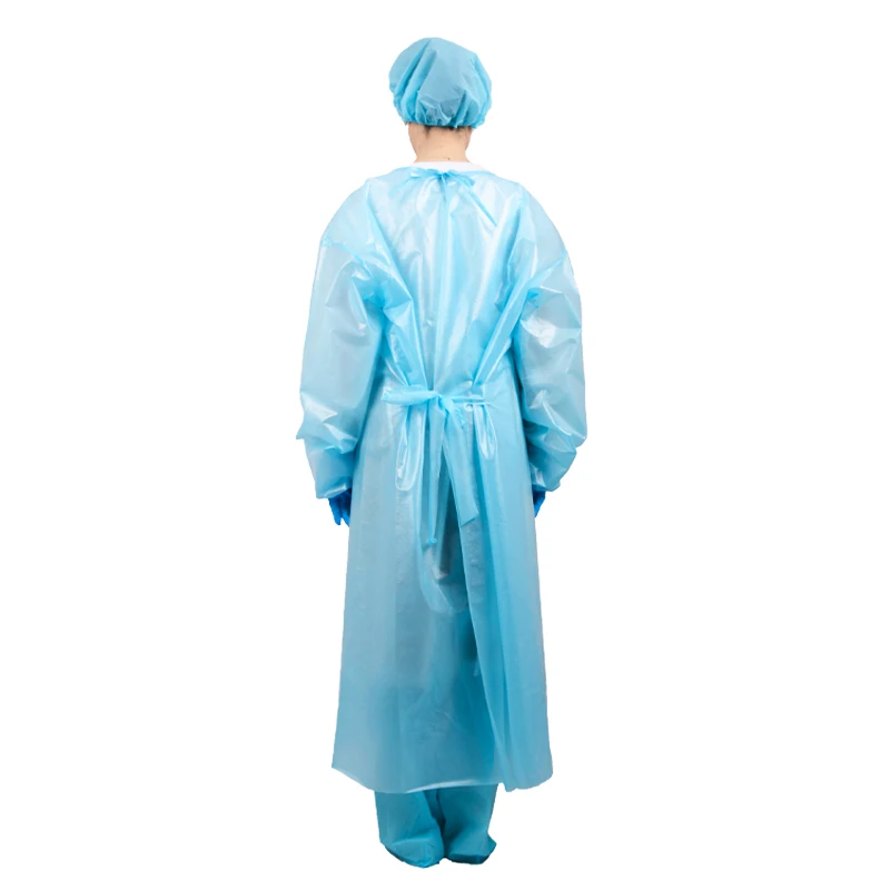 Waterproof Disposable Isolation Gown Lab Coveralls Lightweight Workwear Disposable Isolation Apron