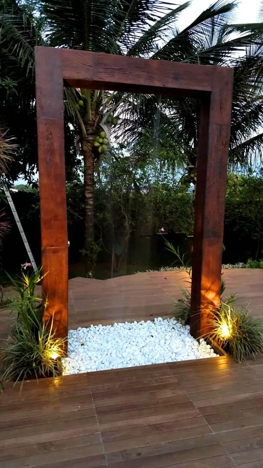 Corten Steel Garden Cascade Water Fountain Garden Ornament corten steel garden water feature