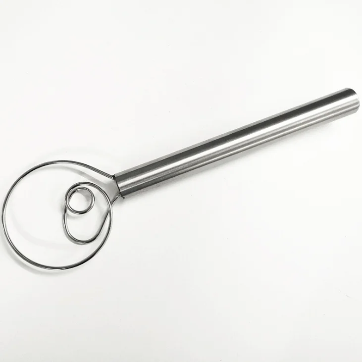 Hot Sale Stainless Steel 2 Circles Dough Whisk