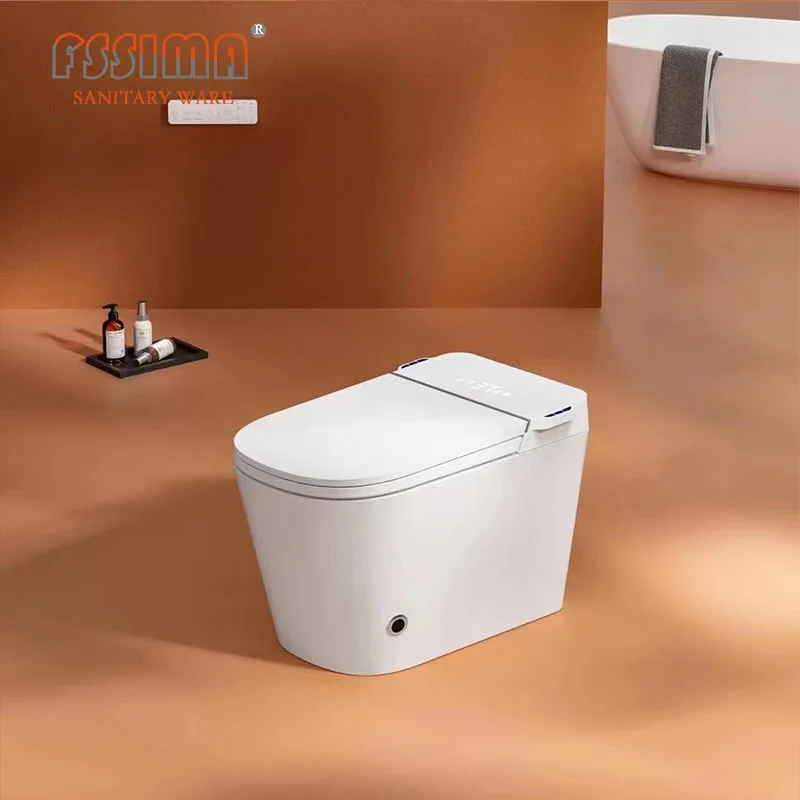 U5 automatic intelligent smart toilet Bathroom 110v/220v electric one piece bidet toilet with remote control