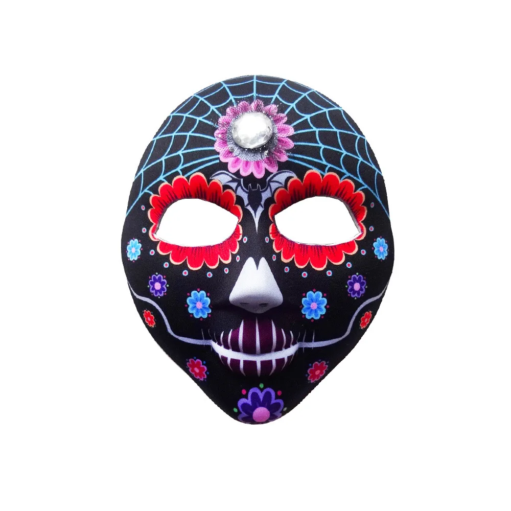 High quality factory wholesale Halloween party masquerade ball hand painted clown masks plastic masks