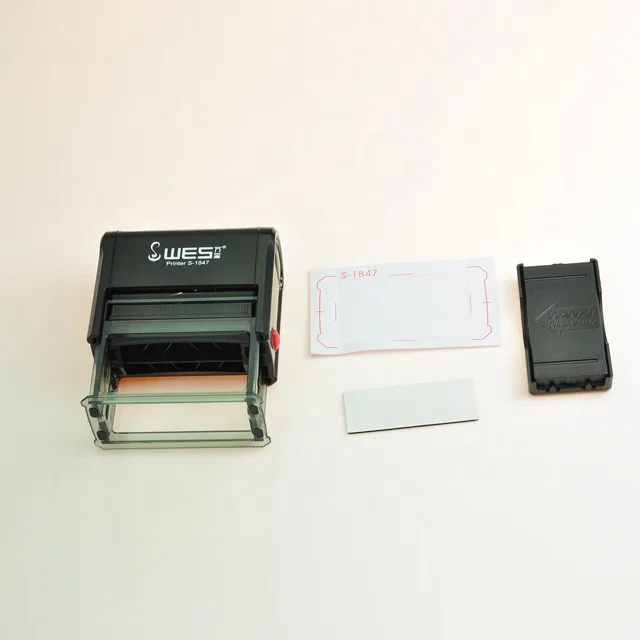Customization stamp WES S-1847 self-inking stamp for office use rubber stamp
