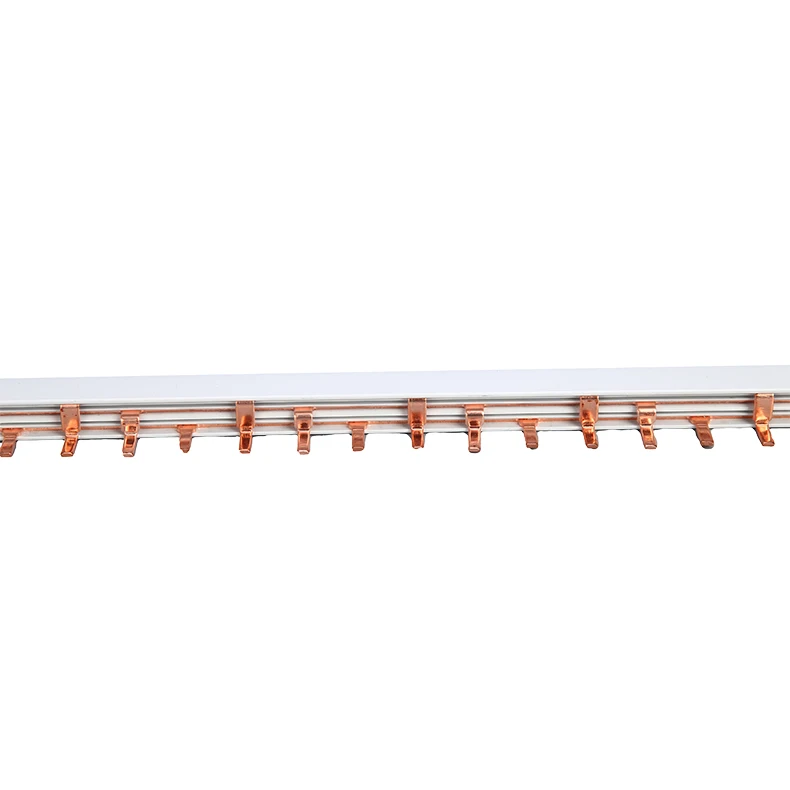Earth/ground 40A 63A 80A 100A distribution pin type copper Busbar terminal block for C45 circuit breaker