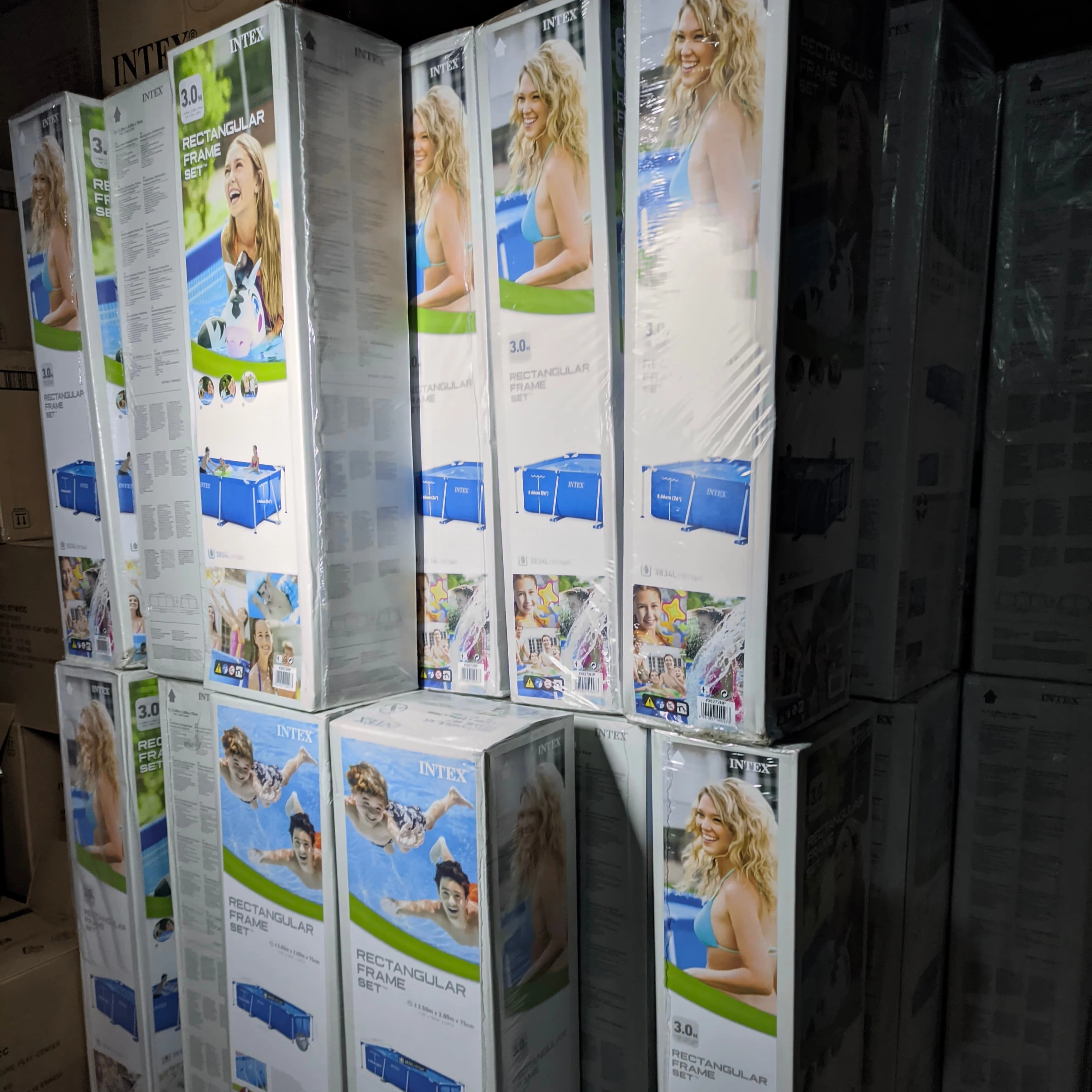  piscinas-intex pool Wet Outdoor Family Pool ready to ship Recreation Metal Stand is simple
