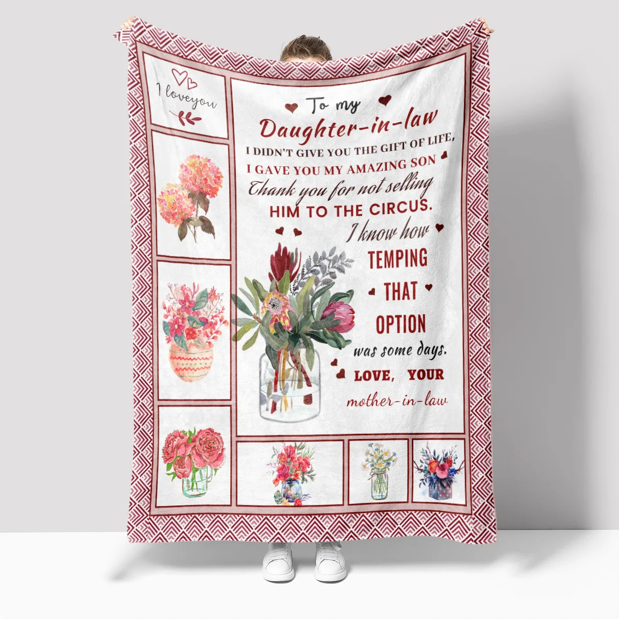 Wholesale High Quality Personalized Super Soft Polyester 3D Custom Photo Printed White Fleece Blanket For Gift