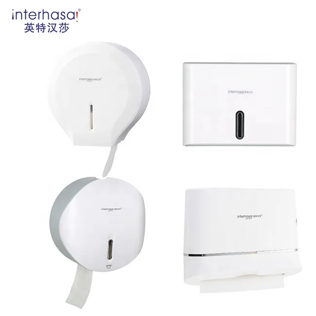 Hotel white amenities set bathroom accessories bath room set public wc toilet sanitary wares wall mounted for Commercial