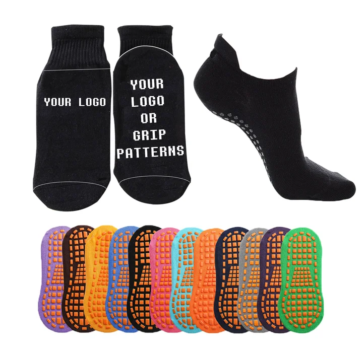 Custom ankle womens socks cotton sport women yoga socks anti slip grip socks yoga