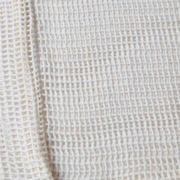 Amazon hot style green fruit mesh bag pull rope bundle mouth vegetable mesh storage bag spot pure cotton mesh bag