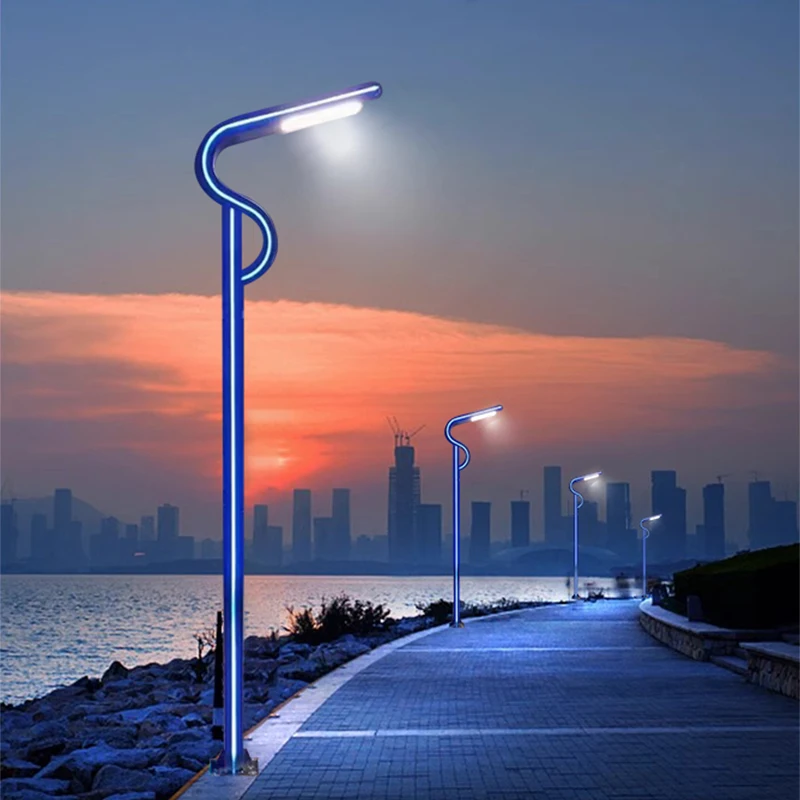 New Outdoor LED Garden Lamps 30W50W60W100W Landscape LED Solar Lawn Light Pathway Garden Lamps