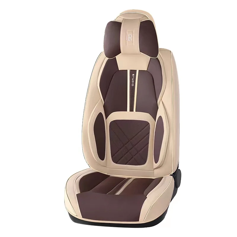 PU/PVC leather all-inclusive five-seater car universal 15pcs airbag compatible waterproof easy-care car seat covers