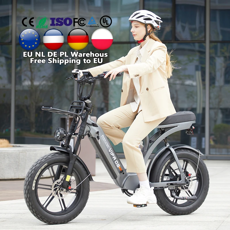 EU Free Shipping Electric Bike OUXI Q8 EU NL DE PL Warehouse 1000w Ebike Fat Tire E-bike Electric Bicycle Adult Hybrid Fatbike