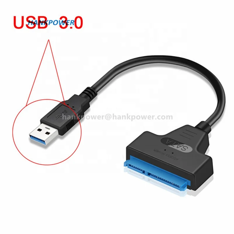 Wholesale SATA To USB 3.0 Converter Cable USB 3.0 Sata 3  Extension Cable For 2.5Inch External SSD HDD Hard