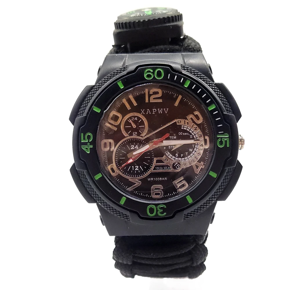 Горячая Распродажа, многофункциональные водонепроницаемые часы для выживания из Паракорда WatchKongBo