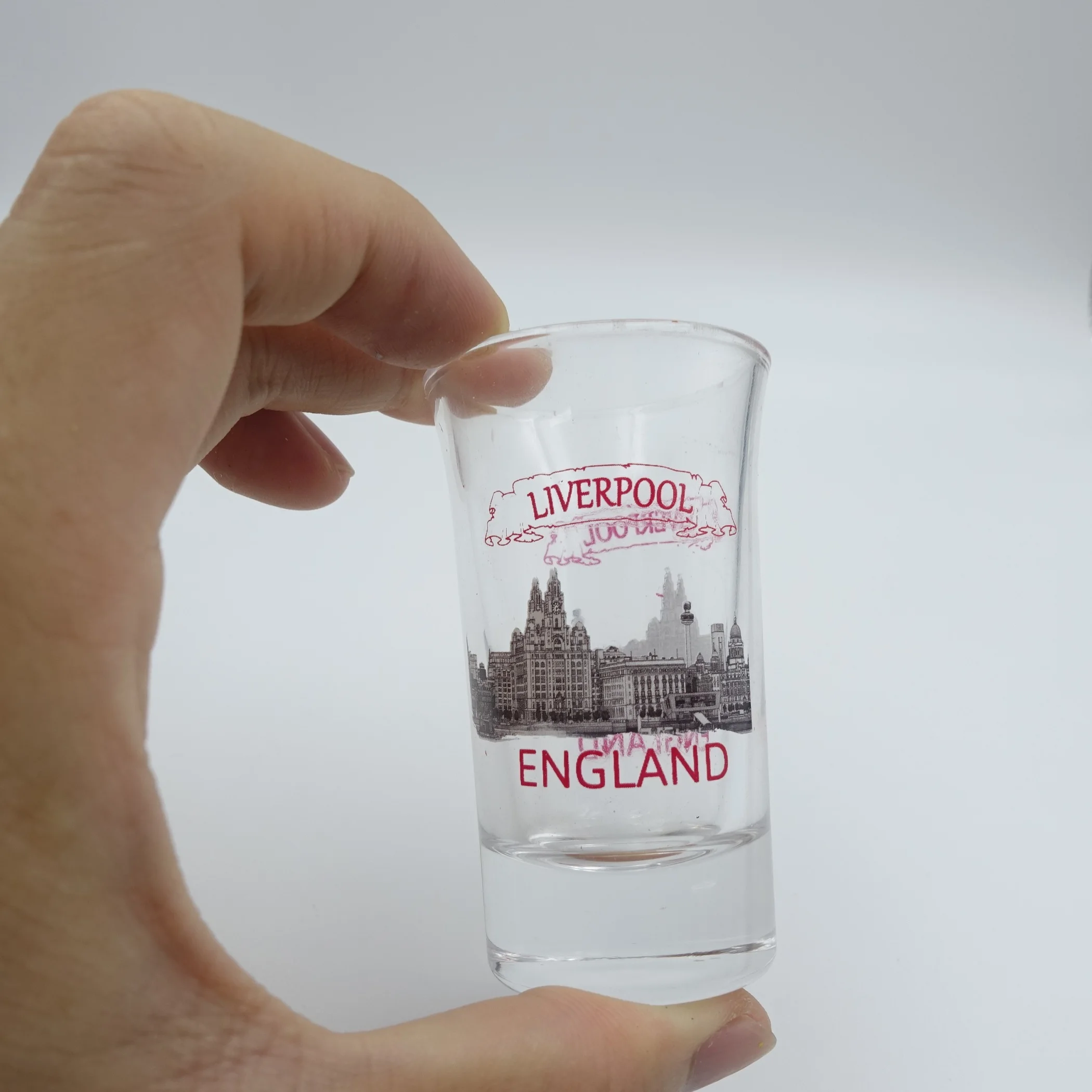 Personalized 2oz Souvenir Custom City Logo Shot Glasses coloured shot glasses sublimation Glass  Promotional gifts