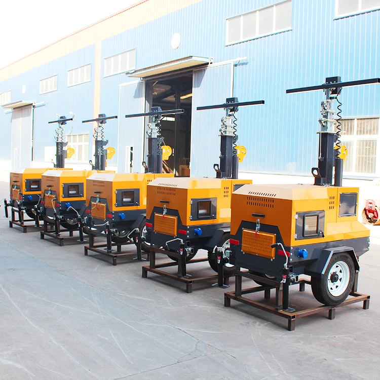 Best Price Mobile Diesel Trailer Power Led Light Tower Portable For Sale