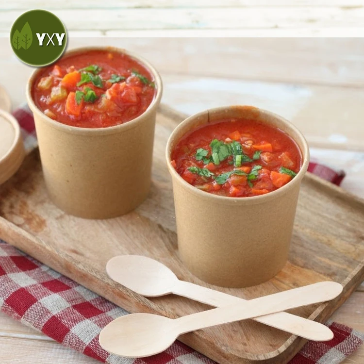 100% Food Grade Togo Containers Biodegradable With Paper Lids