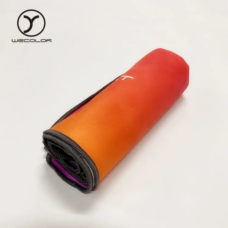 Economical Custom Design Printed Microfiber Suede Yoga Mat Towel
