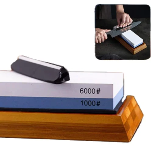 Knife Sharpener Stone Dual Side Whetstone Professional Kitchen Sharpening Grinder Oilstone Honing Set