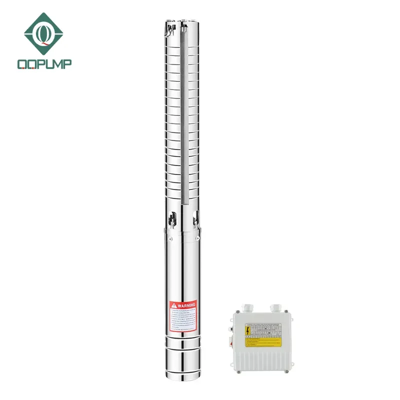 QQPUMP 1Hp 220 Volt Centrifugal Submersible Stainless Steel Water Well Pump For Home Use