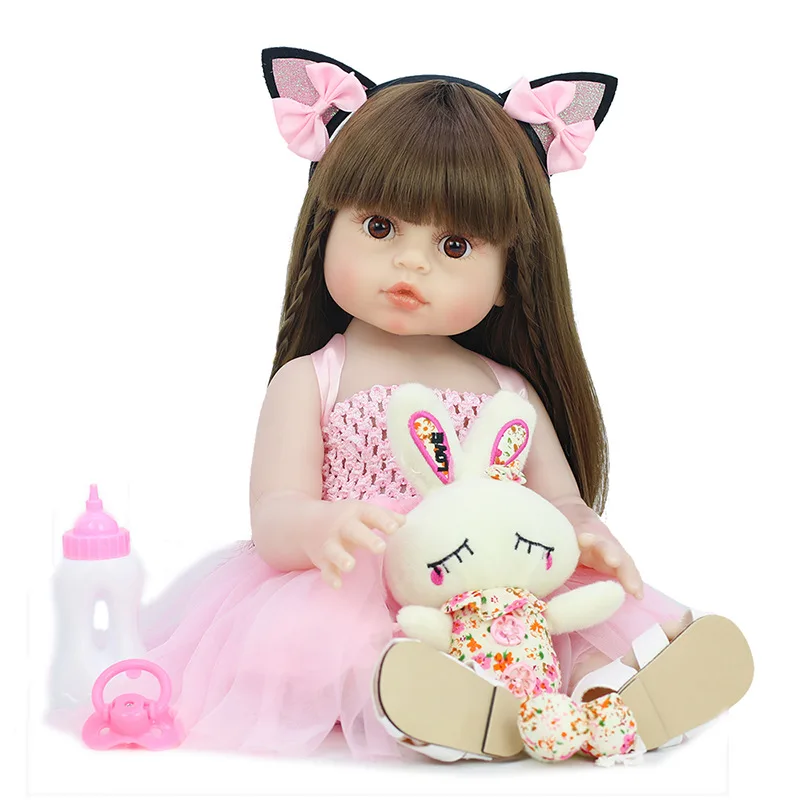 Trendy 53cm new born dolls multi function simulation realistic vinyl doll with clothes