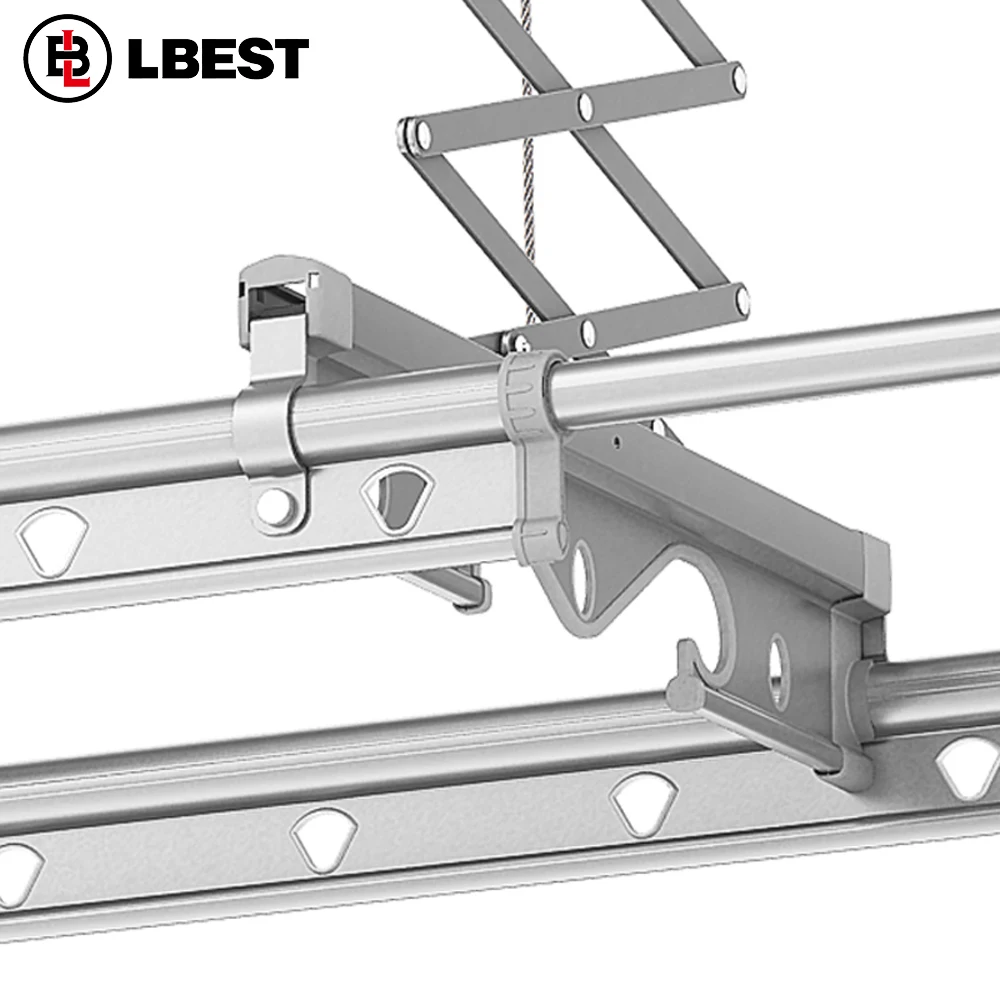 Coat hanger foldable clothes rack line pole with heater