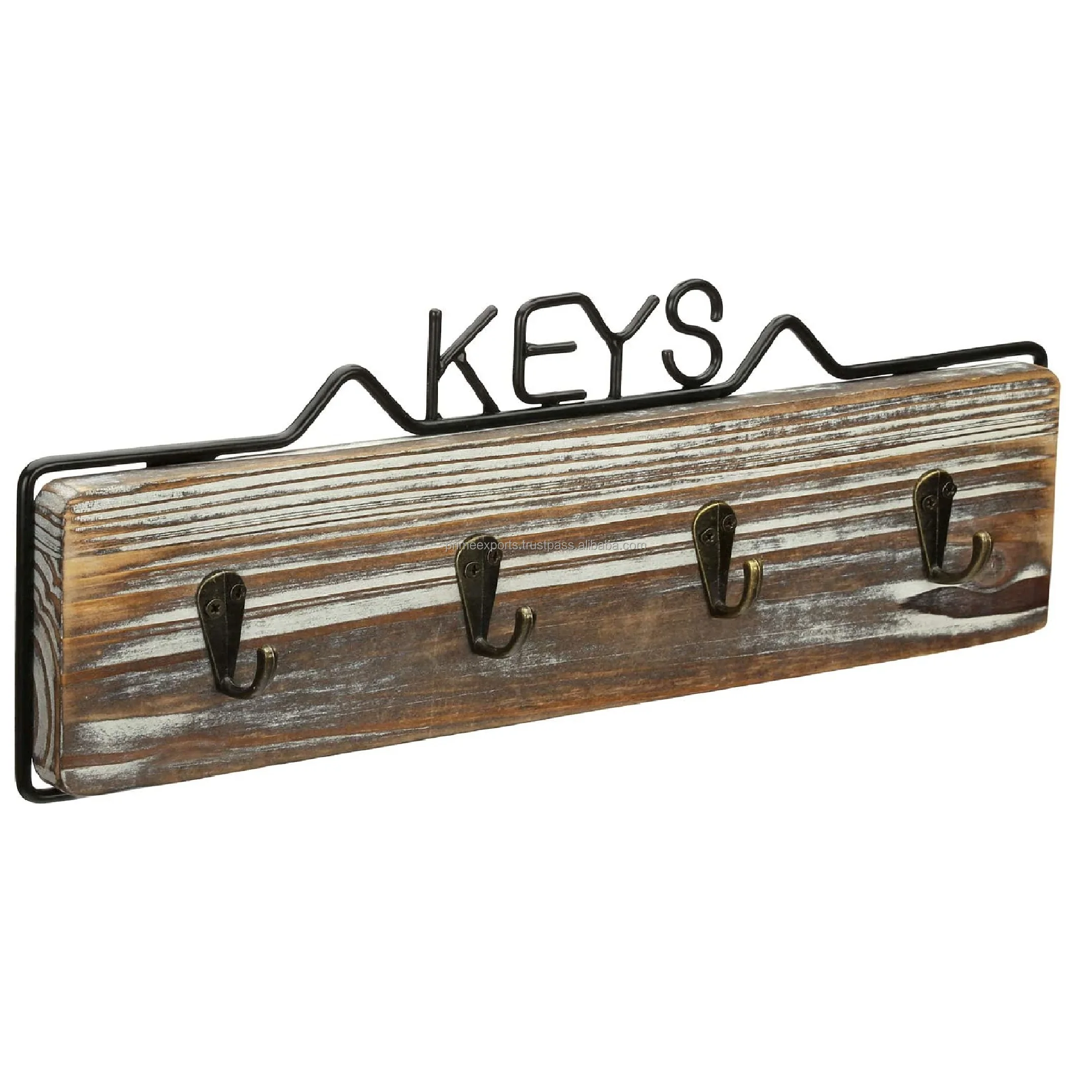 Modern Decorative Wood/Metal Wall Hook For a coat hat key jewelry and More Modern wall Hook