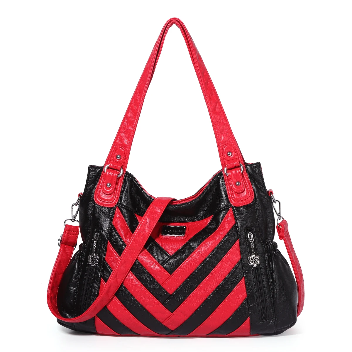 Angelkiss  fashion designer ladies shoulder bag Factory custom classy pu leather women handbags