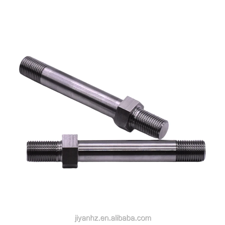 Jiyan Factory Customized CNC Turning Machining Hexagonal Head Stainless Steel Rotating Shaft For Scooter