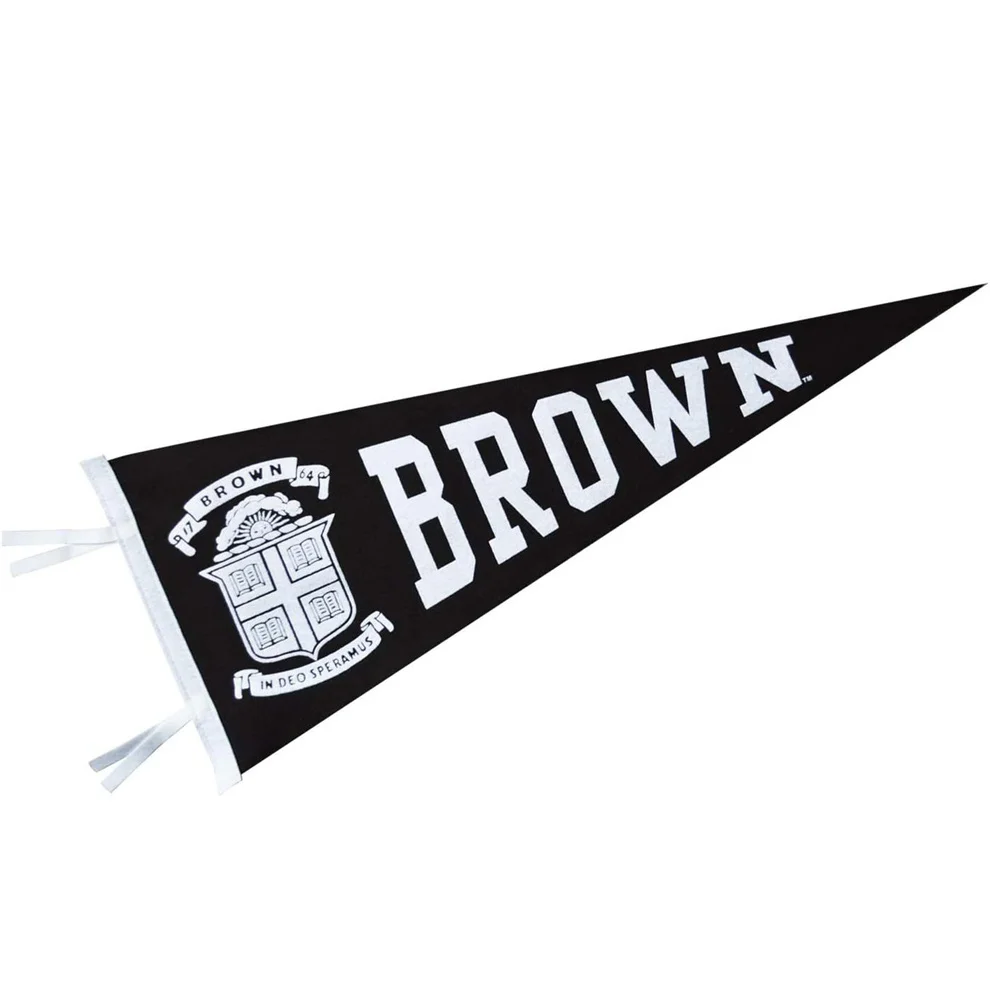 Advertising Custom Triangle Felt Pennant Flags With Custom Logo Print Sports Felt Pennant Wholesale