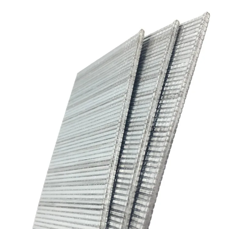 Wholesale ISO Straight Electro Galvanized 11mm Brad Nails High Quality Steel Upholstery Gun Staples Accessories for Furniture
