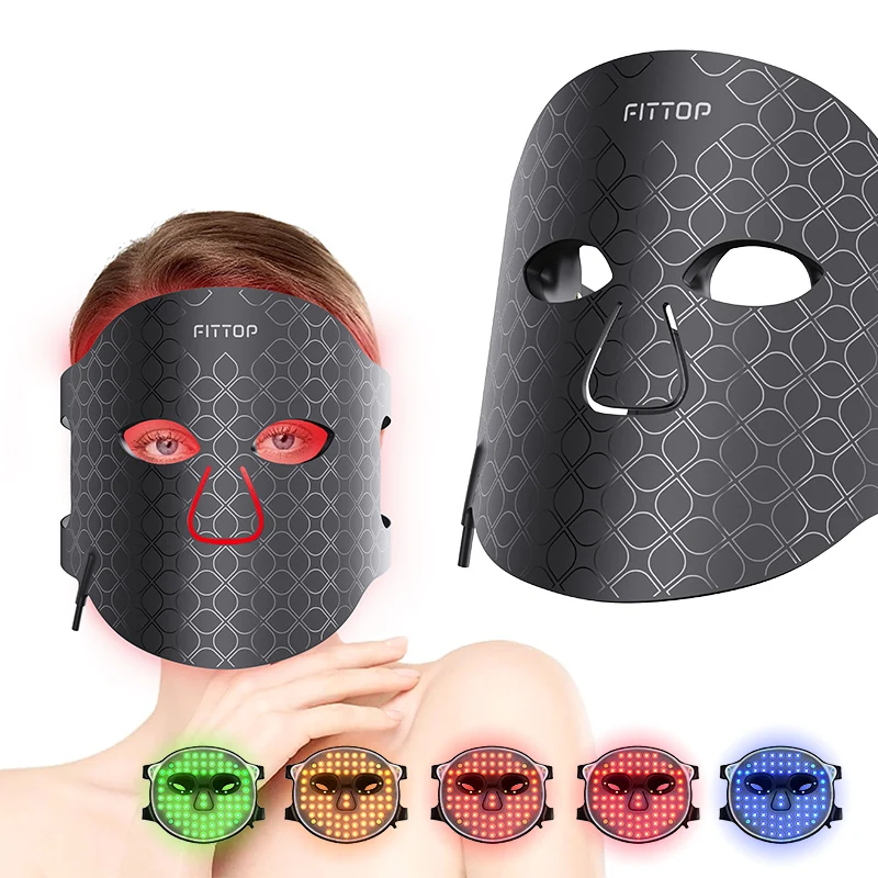 Manufacturer supplies 630 880nm facial led red light therapy mask red infrared 520 590 415nm skin care mask collagen led
