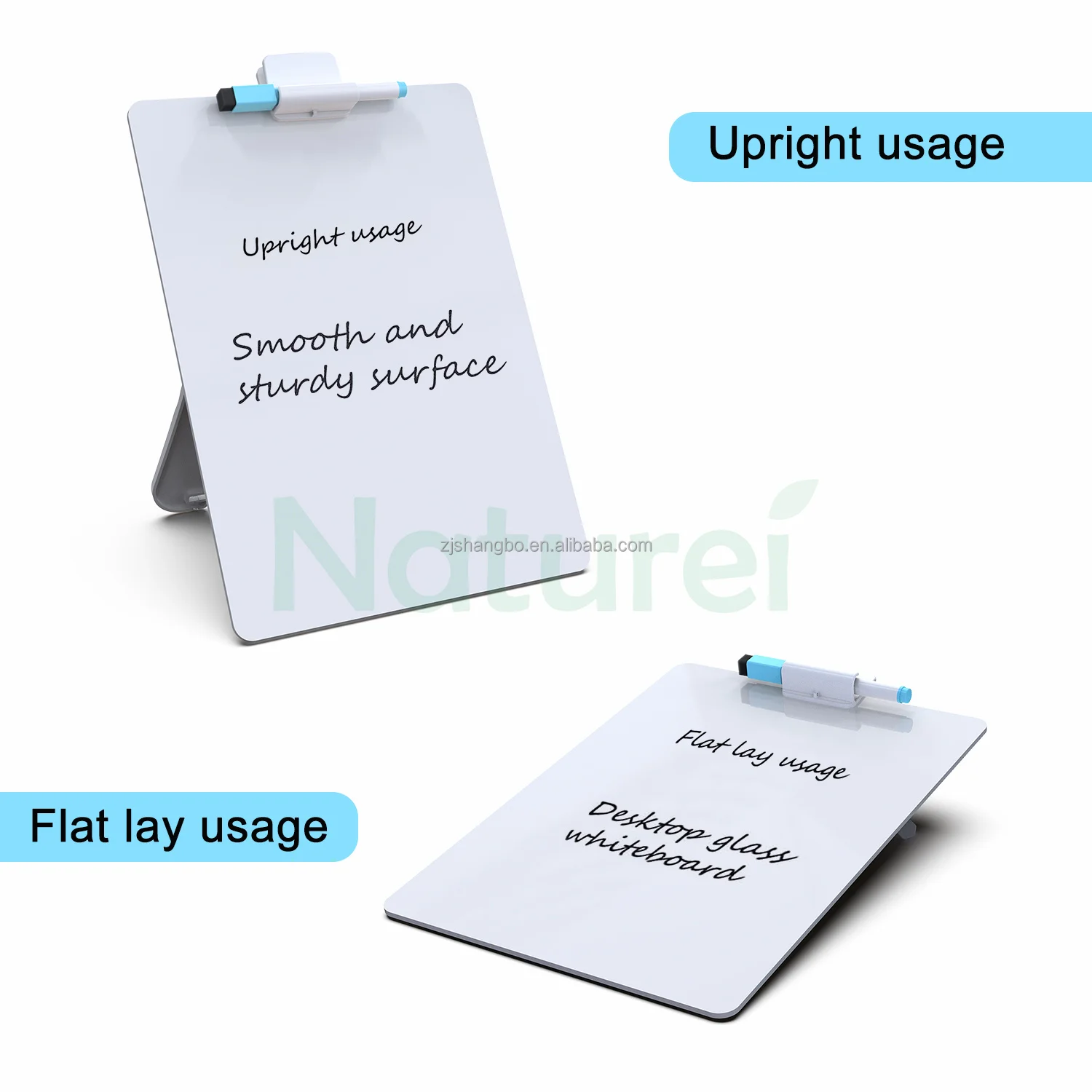 Small Glass Whiteboard Desktop Glass Dry Erase Board with Adjustable Wood Stand Reusable Desk Notepad for Home Office