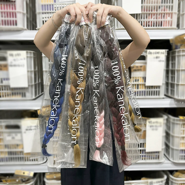 Оптовая продажа Ez оплетка выражение prestretched материала канекалон предварительно растянуты синтетические косички волосы Предварительно Стретч