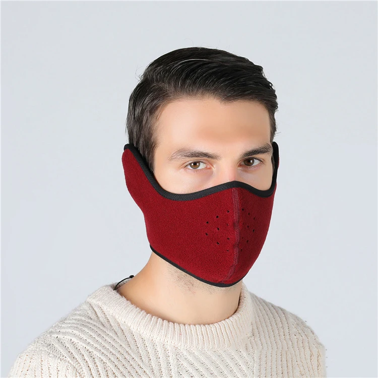 Windproof Men Women Skiing Snowboarding Motorcycling  Half Face Mask Winter Outdoor Sports Highly Breathable Balaclava Ski Mask