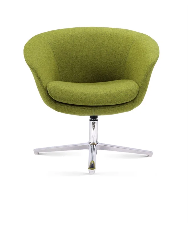 
Luxury Metal Legs Furniture Loose molded foam Leisure lounge Rotating sofa Chair with armrest 