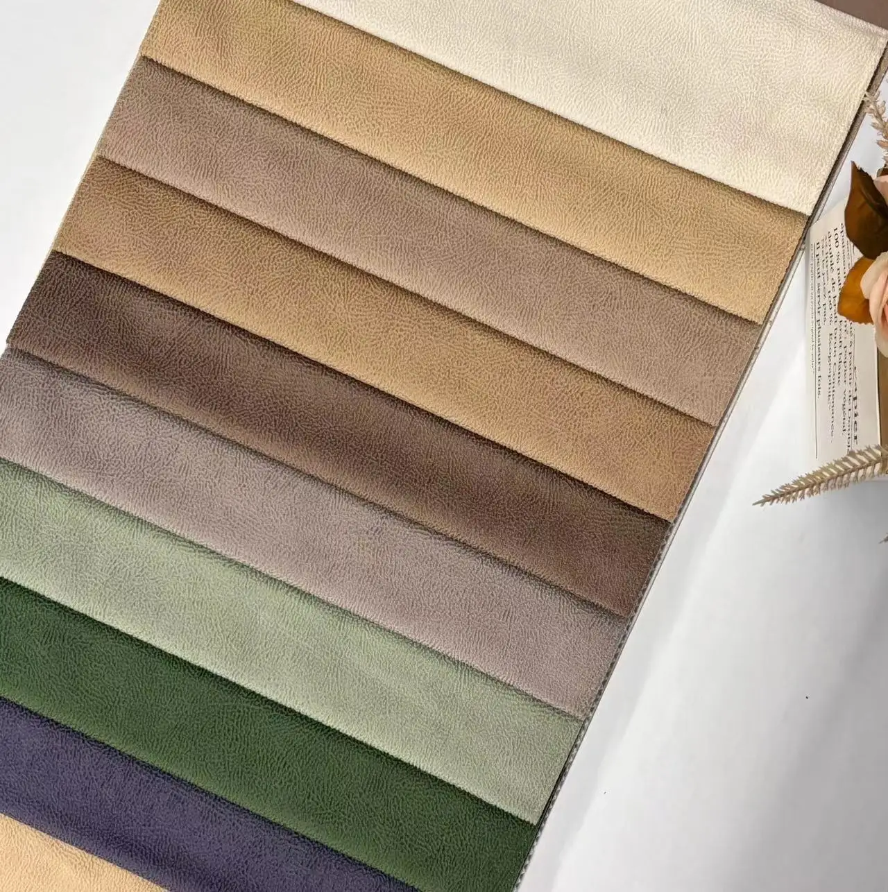 Glue Embossed Holland Velvet Fabric For Furniture  100% Polyester Knitted Embossed Holland Velvet Upholstery SofaFabric