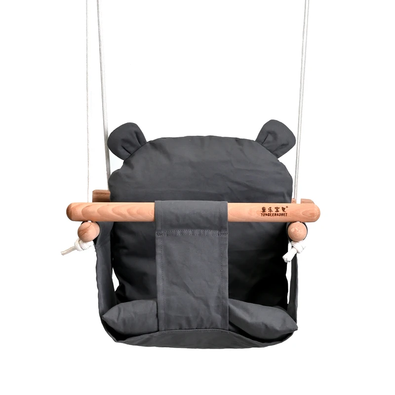 Durable and Secure Canvas Baby Swing with Safety Belt for toddler