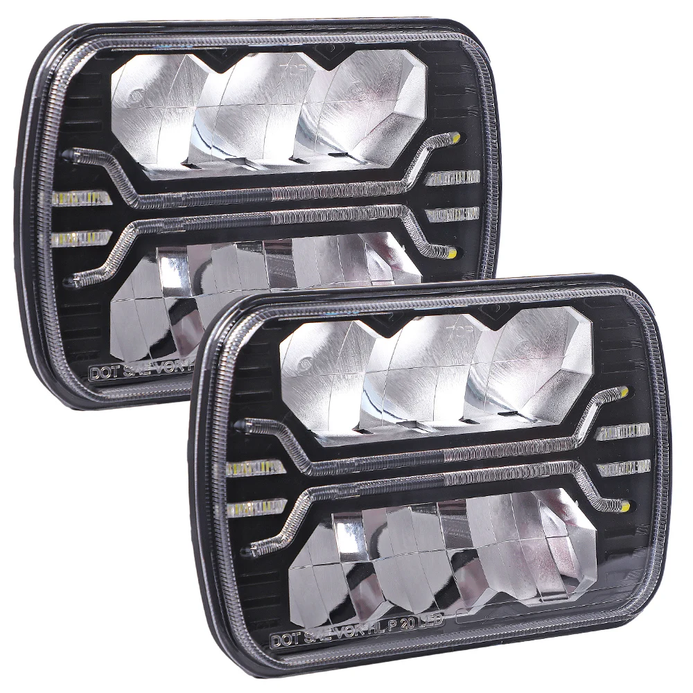 Новое поступление от фабрики LOYO 80 Вт Cree для toyota DRL DOT сертификация 5x7 дюймов фара jeep