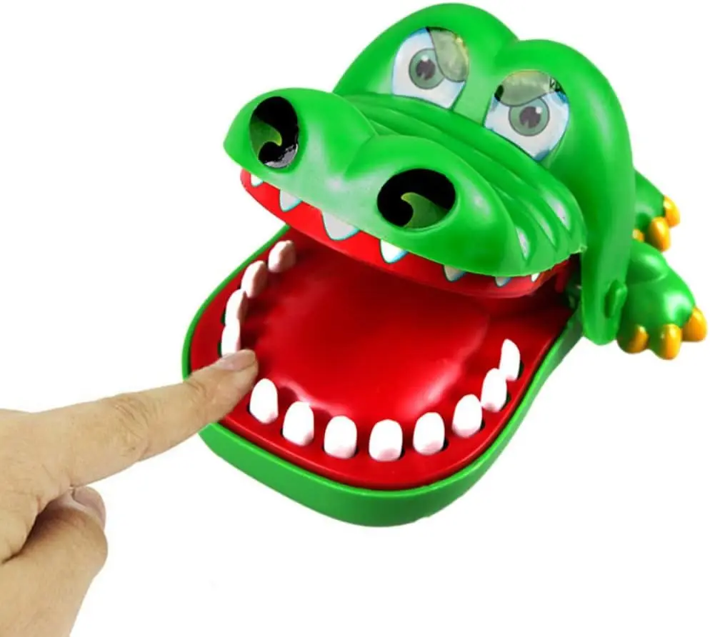 Kids Crocodile Teeth Toys Game Children Animals Crocodile Shark  Dinosaur Mouse Biting Finger Toys  Dentist Games Funny Toys